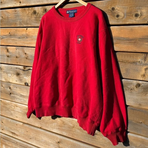 Vintage redwood classics / crossings Canada Classic Red Crewneck Sweater - Picture 4 of 6